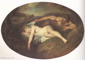 Jean-Antoine Watteau Jupiter and Antiope (mk05) oil painting picture
